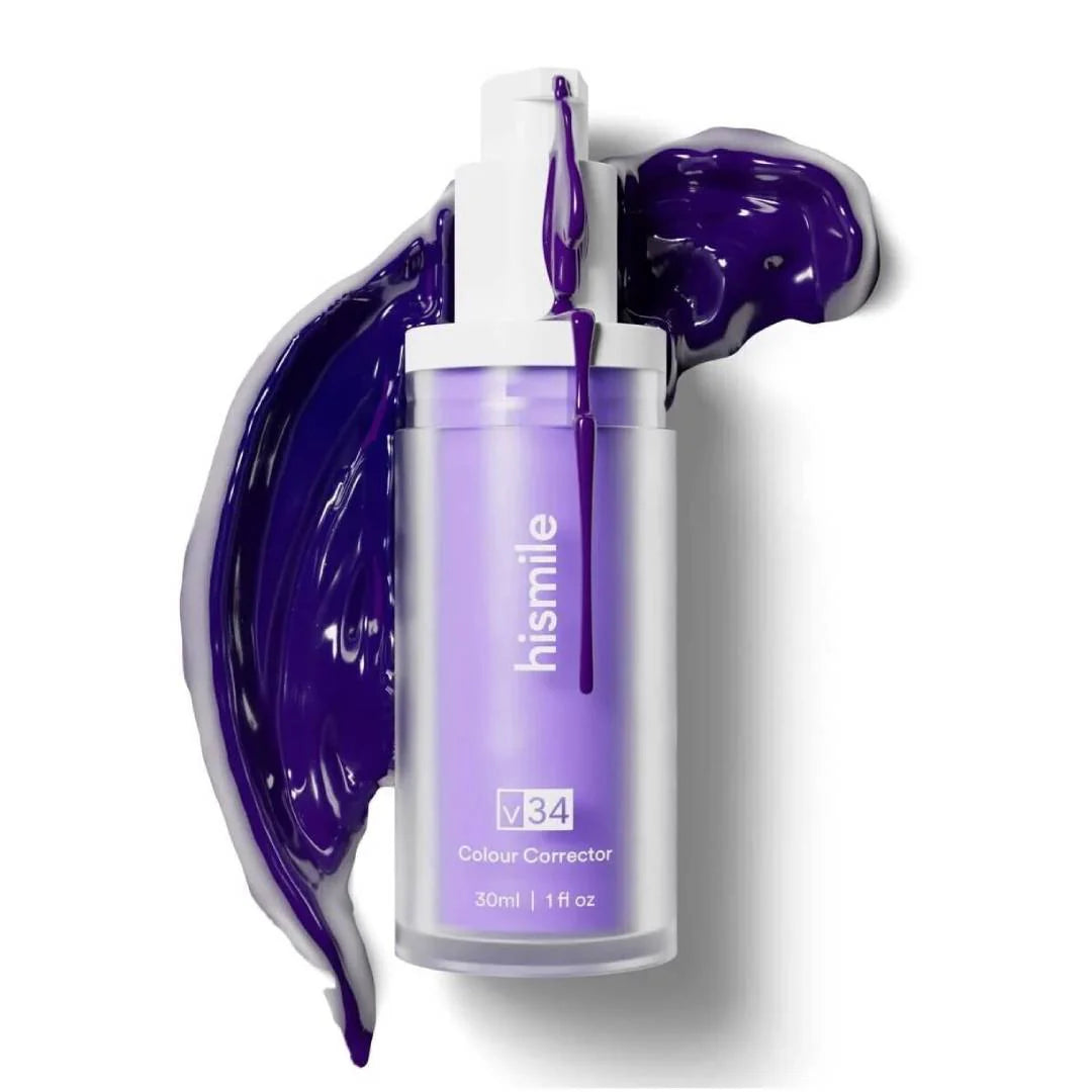 HiSmile V34 Purple Teeth Whitening Serum – Instant Stain Removal & Brighter Smile