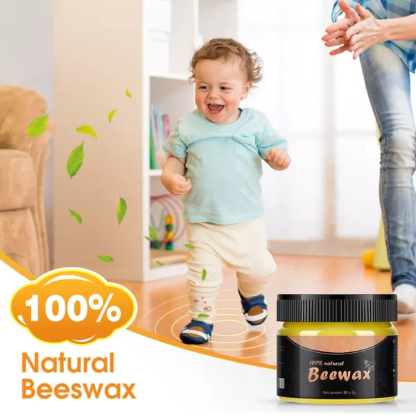 Wood Seasoning Beeswax Polish – Natural Wood Cleaner & Restorer for Furniture Shine