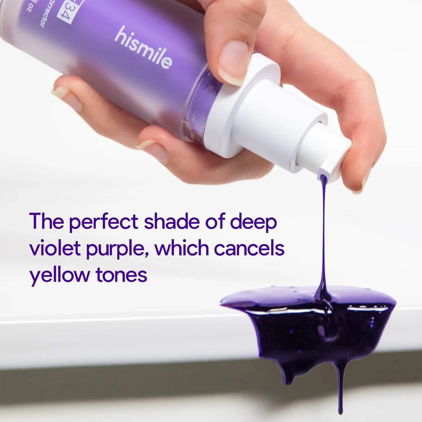 HiSmile V34 Purple Teeth Whitening Serum – Instant Stain Removal & Brighter Smile