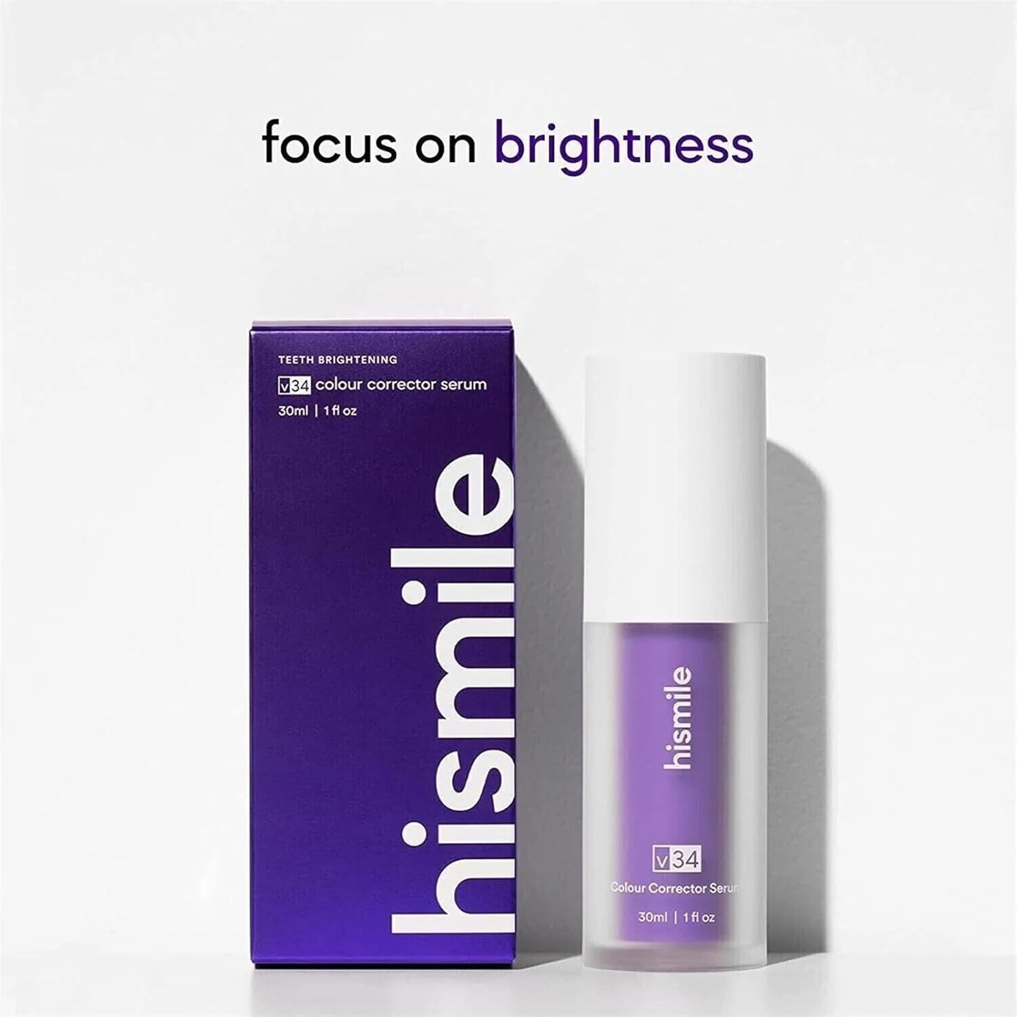 HiSmile V34 Purple Teeth Whitening Serum – Instant Stain Removal & Brighter Smile