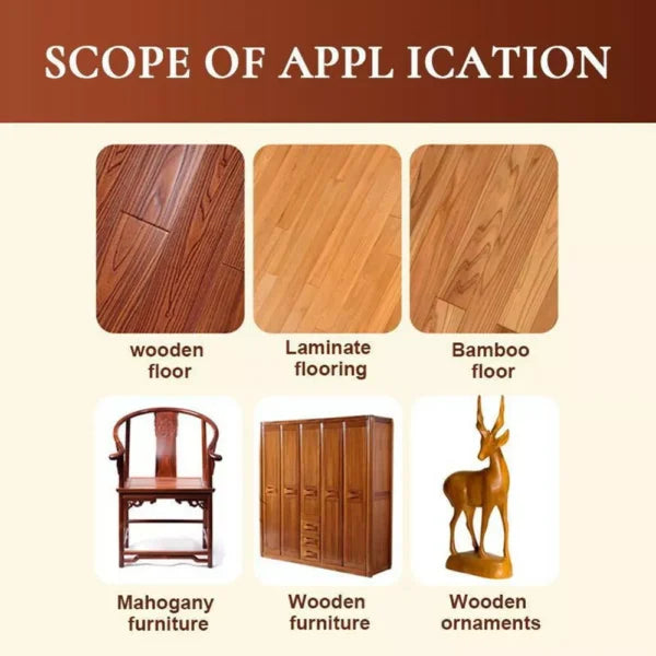 Wood Seasoning Beeswax Polish – Natural Wood Cleaner & Restorer for Furniture Shine