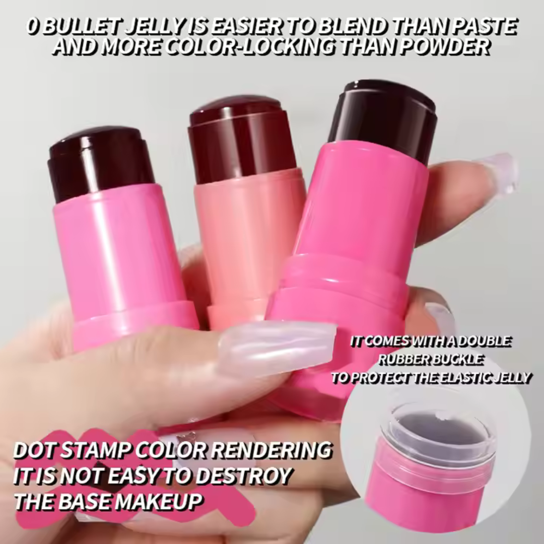 Cool Liquid Jelly Tint for Cheek and Lip Make Up Pink or Red Cutie Moisturizing Vegan Blush Tint